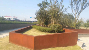蒸湘耐候钢挡土墙